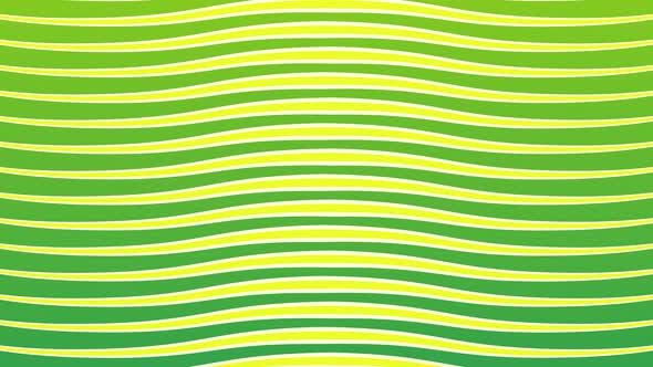 Green Embossed Wave Stripes