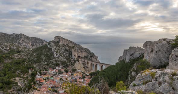 La Calanque de la Vesse Near Marseille France