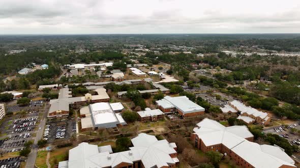Aerial Video College Campus In Tallahassee Florida Usa