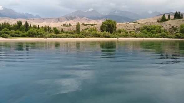 View of beautiful mountain lake