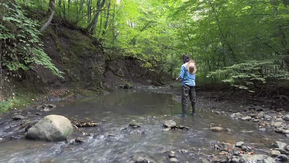 Fishing In Wide River