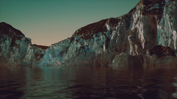 Fjord Mountains with Rocks in Norway