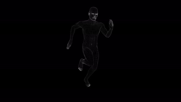 Hologram Human Running