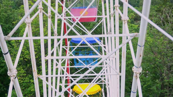 Ussr Ferris Wheel in an Amusement Park View From Cabin