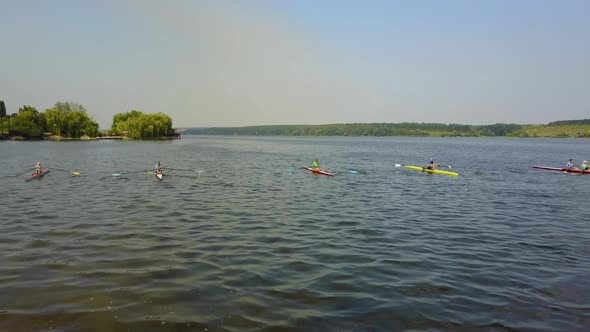 Training Athlete in Kayak