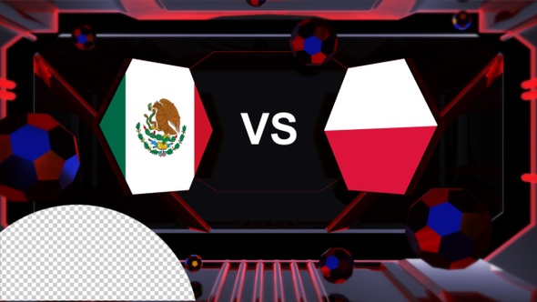 Mexico Vs Poland Football World Cup Qatar 2022 Vs Card Transition