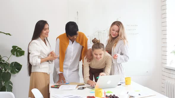 Happy Business Team in Office