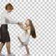 Mother and daughter dancing together, Alpha Channel - VideoHive Item for Sale