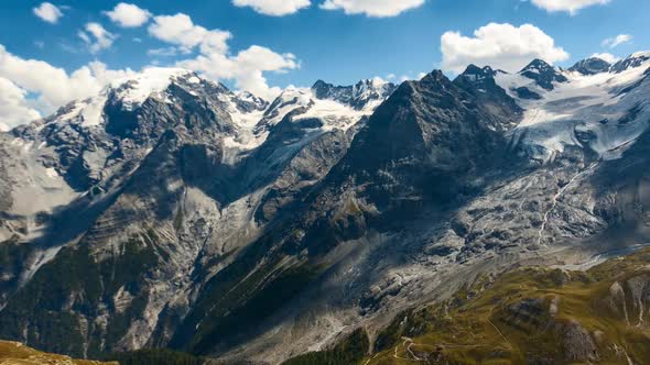 Timelapse of Ortler peak in the Alps