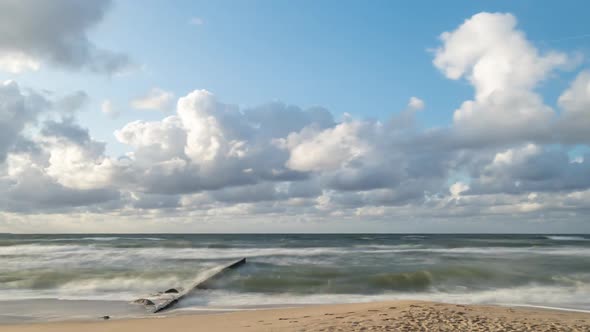 Dramatic cloudscape over the sea