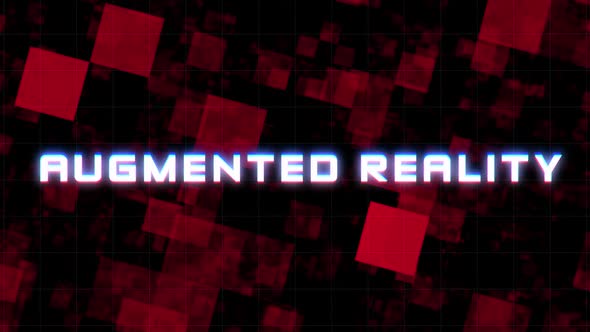 Augmented Reality AR Digital Glitch Text Background