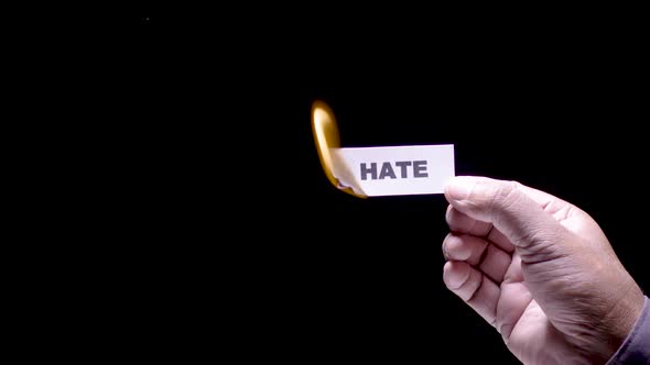 Paper Burning Hate