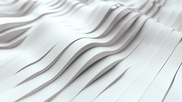 Abstract Background with White Wavy Stripes