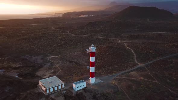 View From the Height of the Lighthouse Faro De Rasca on The Tenerife Canary Islands Spain