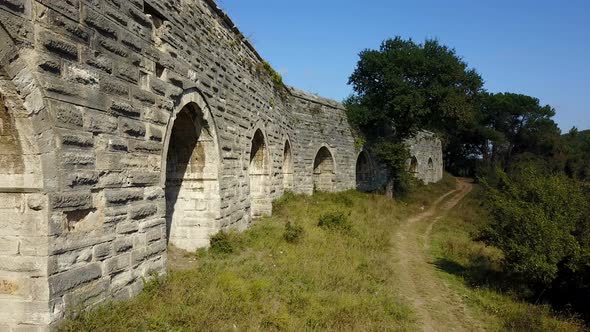 Ottoman's Symbol, Ancient Aqueduct which Built as Stone Arch, Turkey