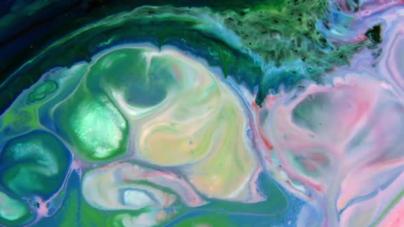 Abstract Background With Psychedelic Painting In Vivid Colors  alt