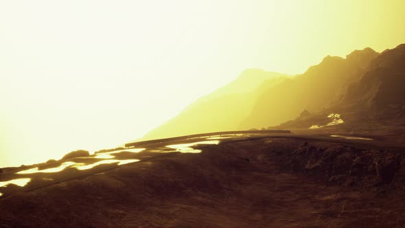 Atlantic Ocean Road Near the Mountain