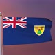 Turks And Caicos Islands Flag 4k - VideoHive Item for Sale