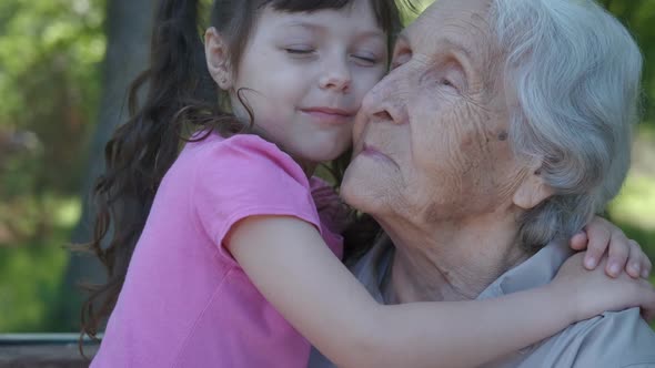 Portrait of a Grandmother with Granddaughter