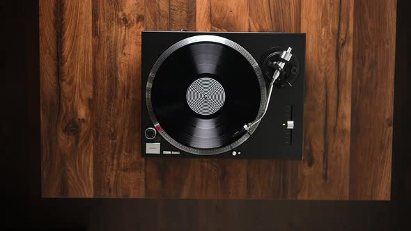 Black Vinyl Player