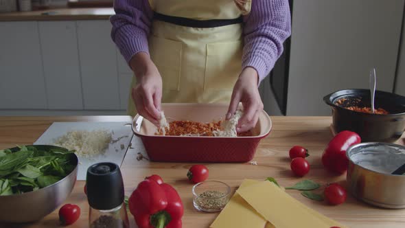 Woman Is Cooking Tasty Meal