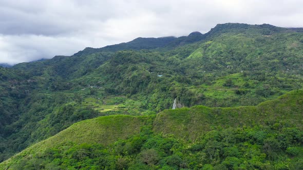 Cordillera on Luzon Island Philippines Aerial View