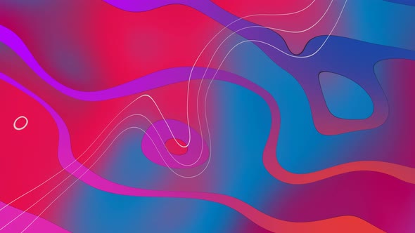 Abstract colorful trendy wavy background