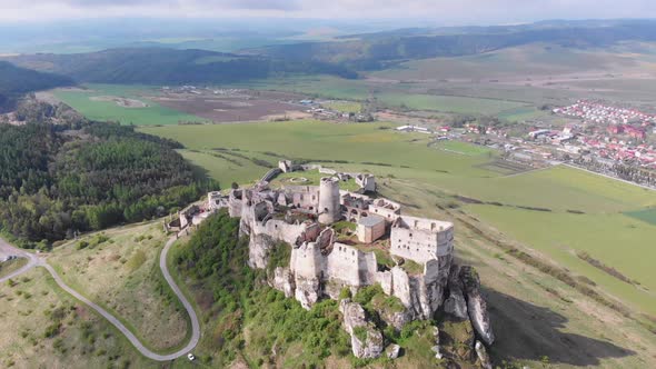 Aerial View on Spissky Hrad