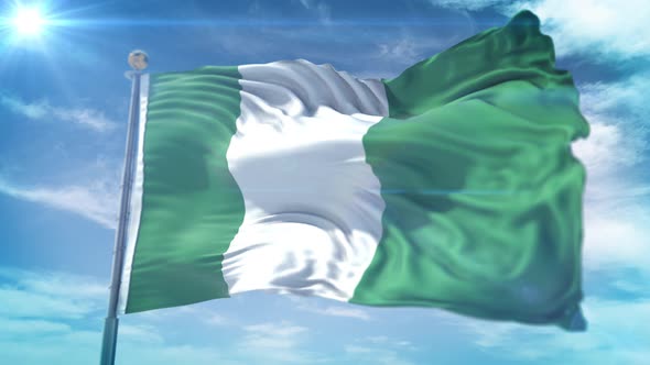 4K 3D Nigeria Flag