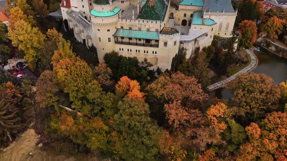 Aerial View of Bojnice Medieval Castle