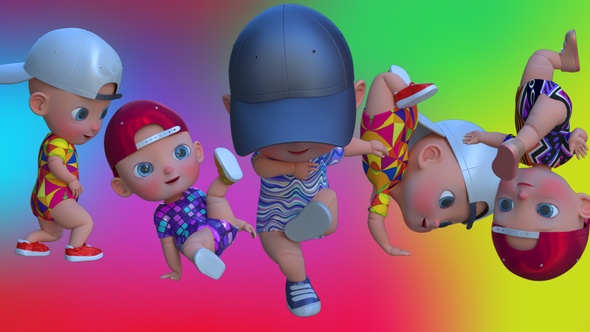 5 Cartoon Baby Dance Pack V06