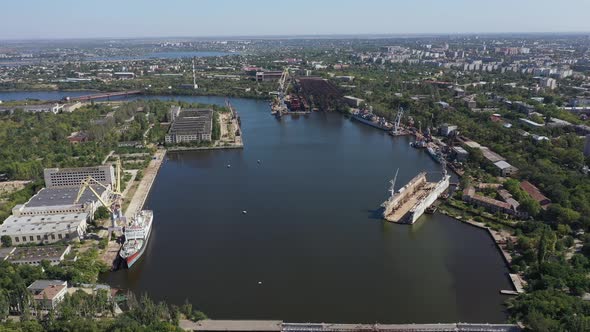 Dock for Repair of Ships and Boats