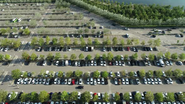 Aerial View of The Parking Lot