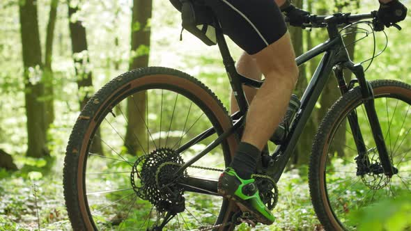 A Cyclist is Riding a Bicycle