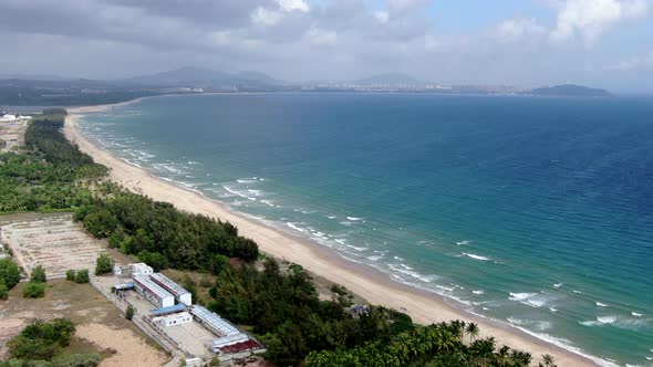 The azure coastline of Sanya, China