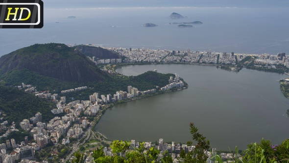 Panorama 4 from Corcovado Mountain, Rio de Janeiro, 2021
