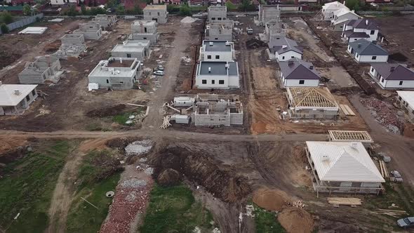  Building Site with Construction Newly Homes