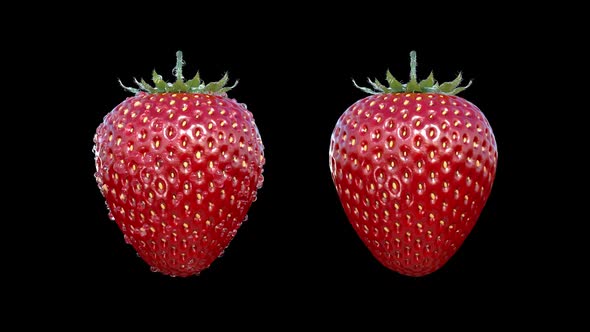 Strawberry Rotating  A In Full HD