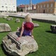 Woman in Zadar Ancient Roman Forum - VideoHive Item for Sale