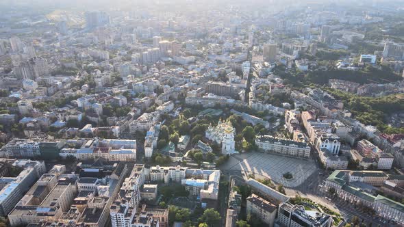 Aerial View of Kyiv By Day. Ukraine