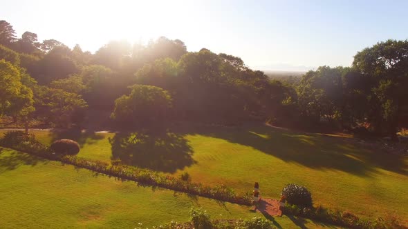 Aerial view of beautiful park