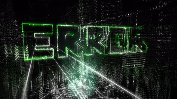 Notifying the user about an Error in the system. Computer graphics. 3D render alt