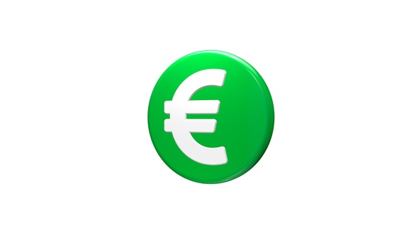 3D Euro Symbol Seamless Rotated Green V2 alt