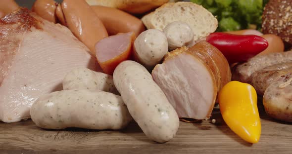 A Wide Range Of Sausages And Meat Products
