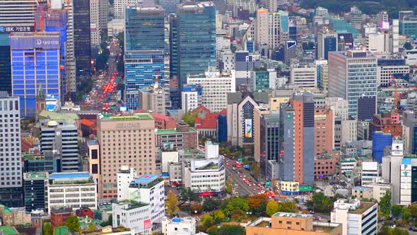 Time lapse of Seoul city in South Korea