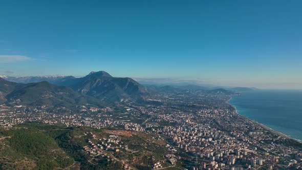 View of the City Aerial 4 K