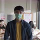 Young male creative with face mask for protective and prevention covid-19 portrait in office. - VideoHive Item for Sale
