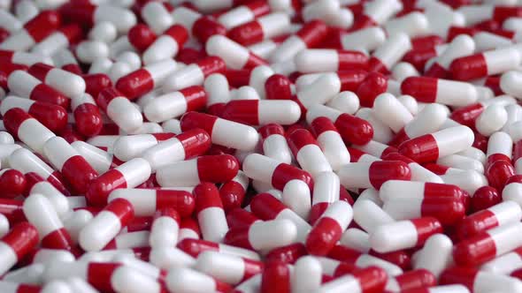 Red And White Health Capsules