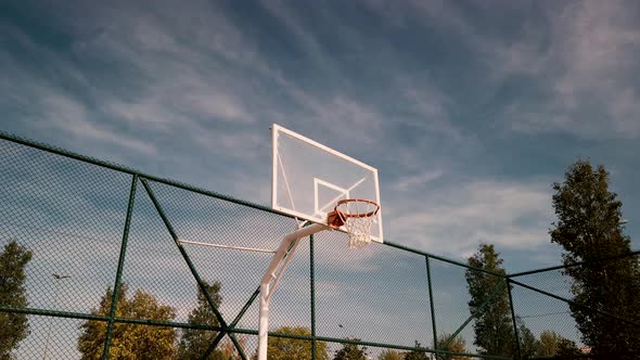 outdoor court basketball missing shots