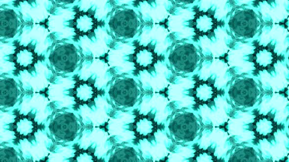 Light blue wave animation kaleidoscope repeat pattern effect